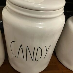 New Rae Dunn Candy Canister 10” Halloween $89